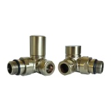Product cut out image of the Radox Circulus Brushed Brass Corner Valves